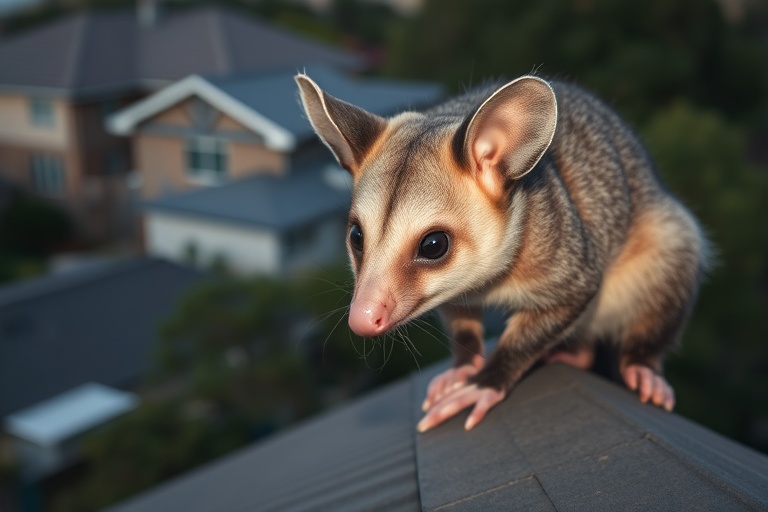 Possum in Gladesville residential area